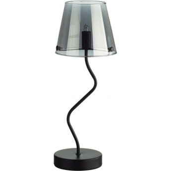 Настольная лампа LUMION SMOKY 6570/1T MODERNI LN24 G9 1*20W 220V черный/дымчатый/металл/стекло